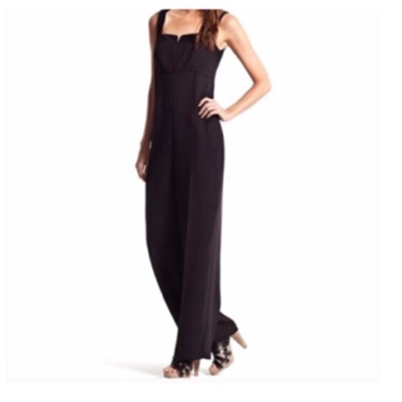 Derek Lam Design Nation Jumpsuit Minimalist Wedding Guest Black Sz S - Picture 1 of 11